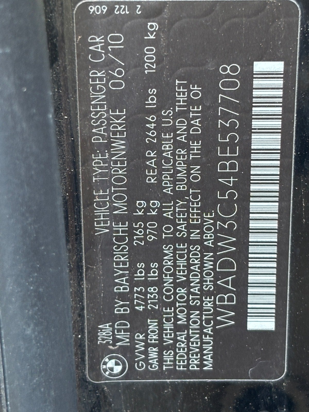 2011 BMW 3 Series 328i
