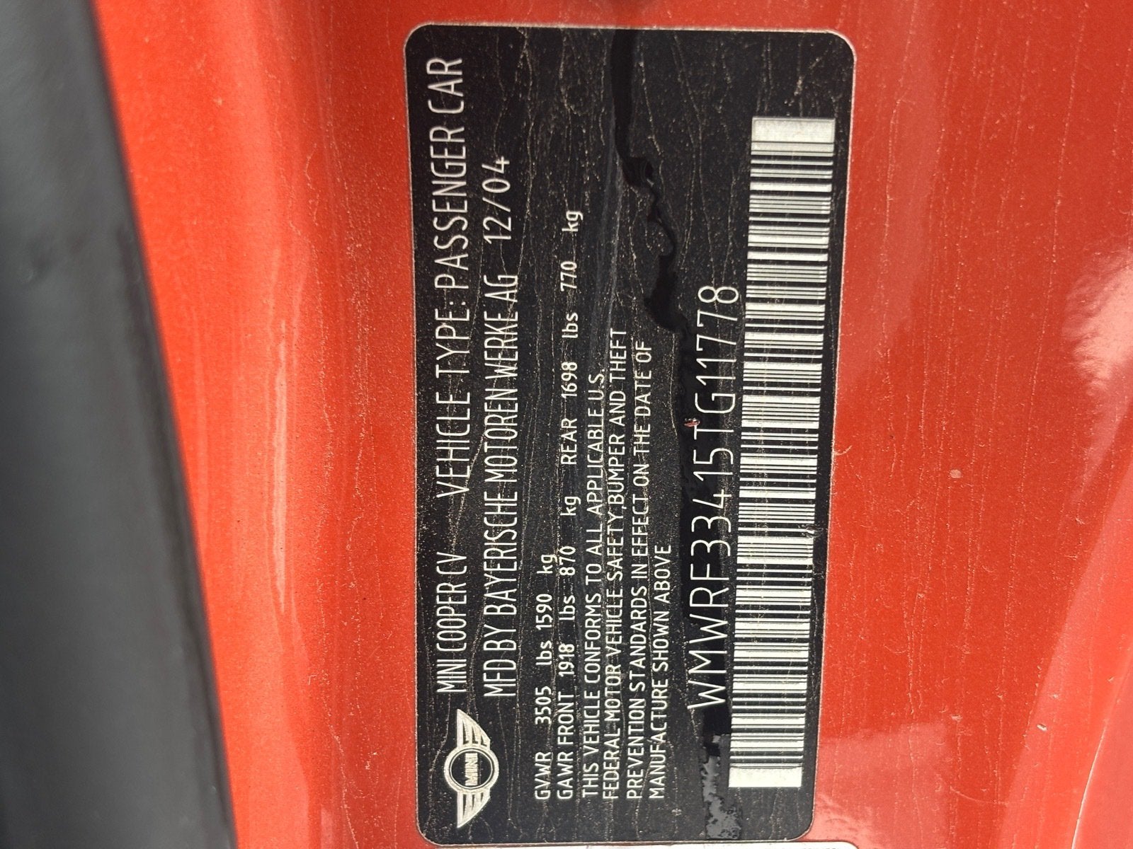 2005 MINI Cooper Convertible Base