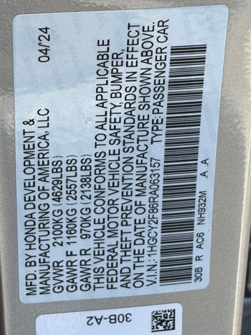 2024 Honda Accord Hybrid Touring