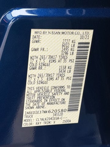 2022 Nissan Frontier PRO-X