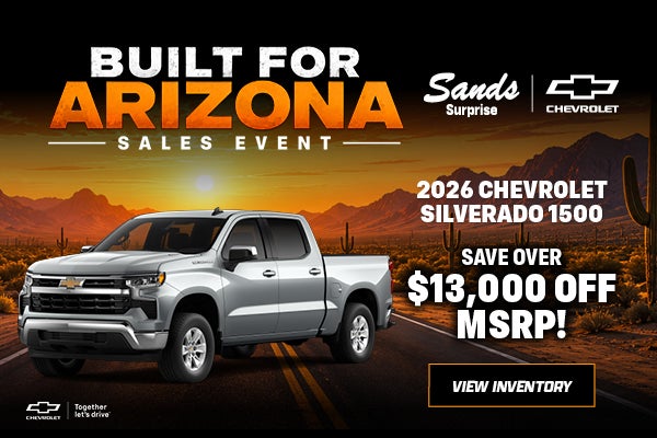 2026 Silverado 1500 Save over $13,000 Off MSRP