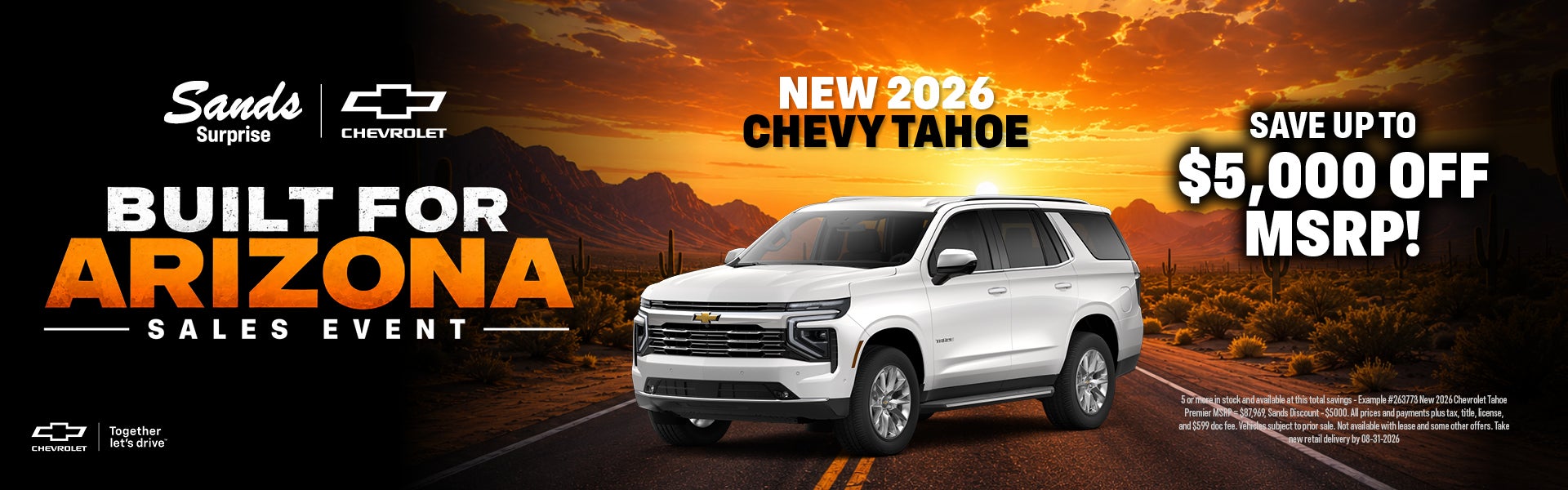 2026 Tahoe Save Up To $5000 Off MSRP