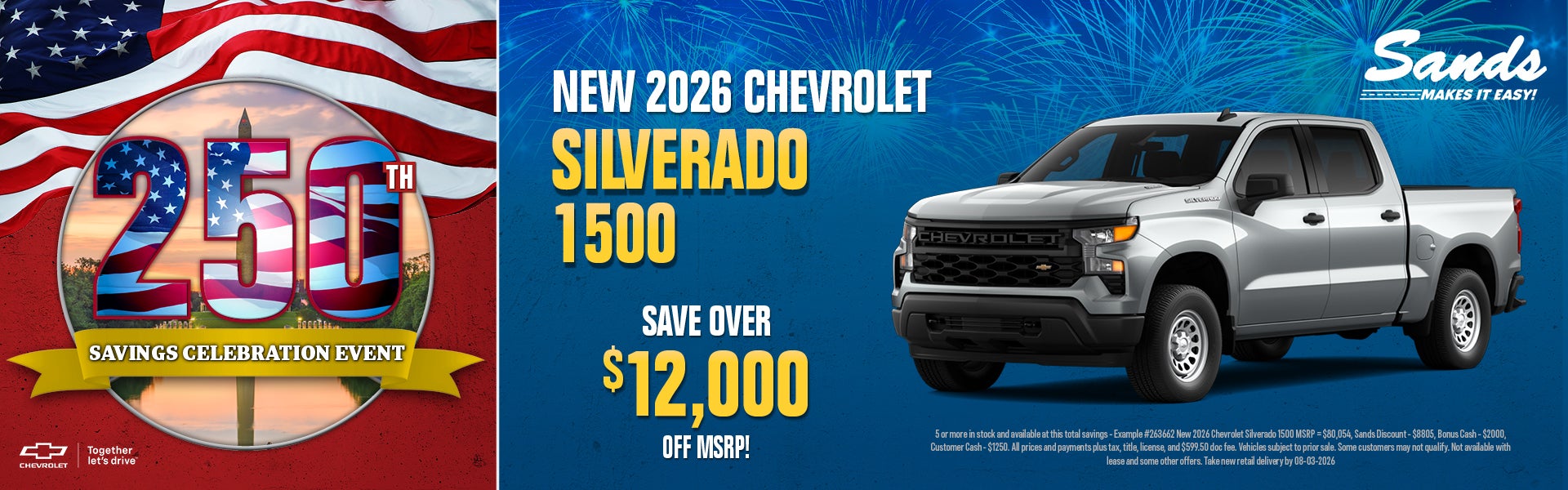 2026 Chevrolet Silverado 1500 save over $12,000