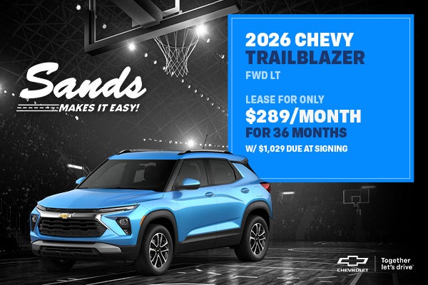 2026 Chevrolet Trailblazer Lease Special