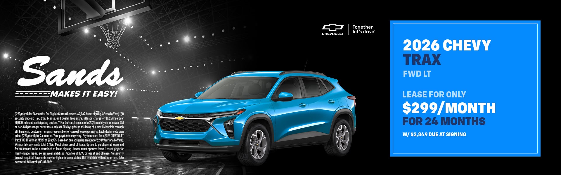 2026 Chevrolet Trax Lease Special