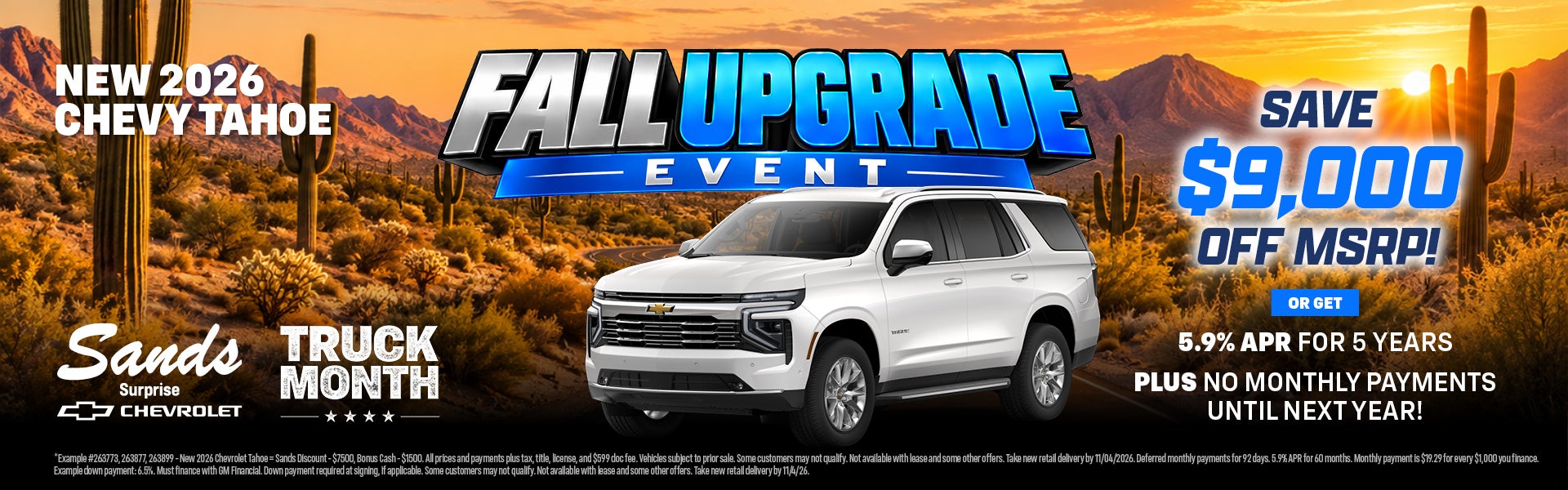 New 2026 Chevy Tahoe